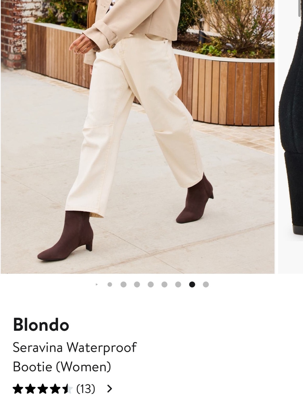 Blondo Seravina Waterproof Ankle Booties in Dark Brown